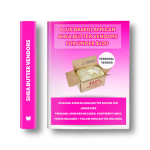 “5 TRUSTED SHEA BUTTER SELLERS” E-BOOK