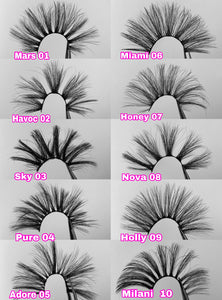 3D FLUFFY MINK EYELASHES (25MM)