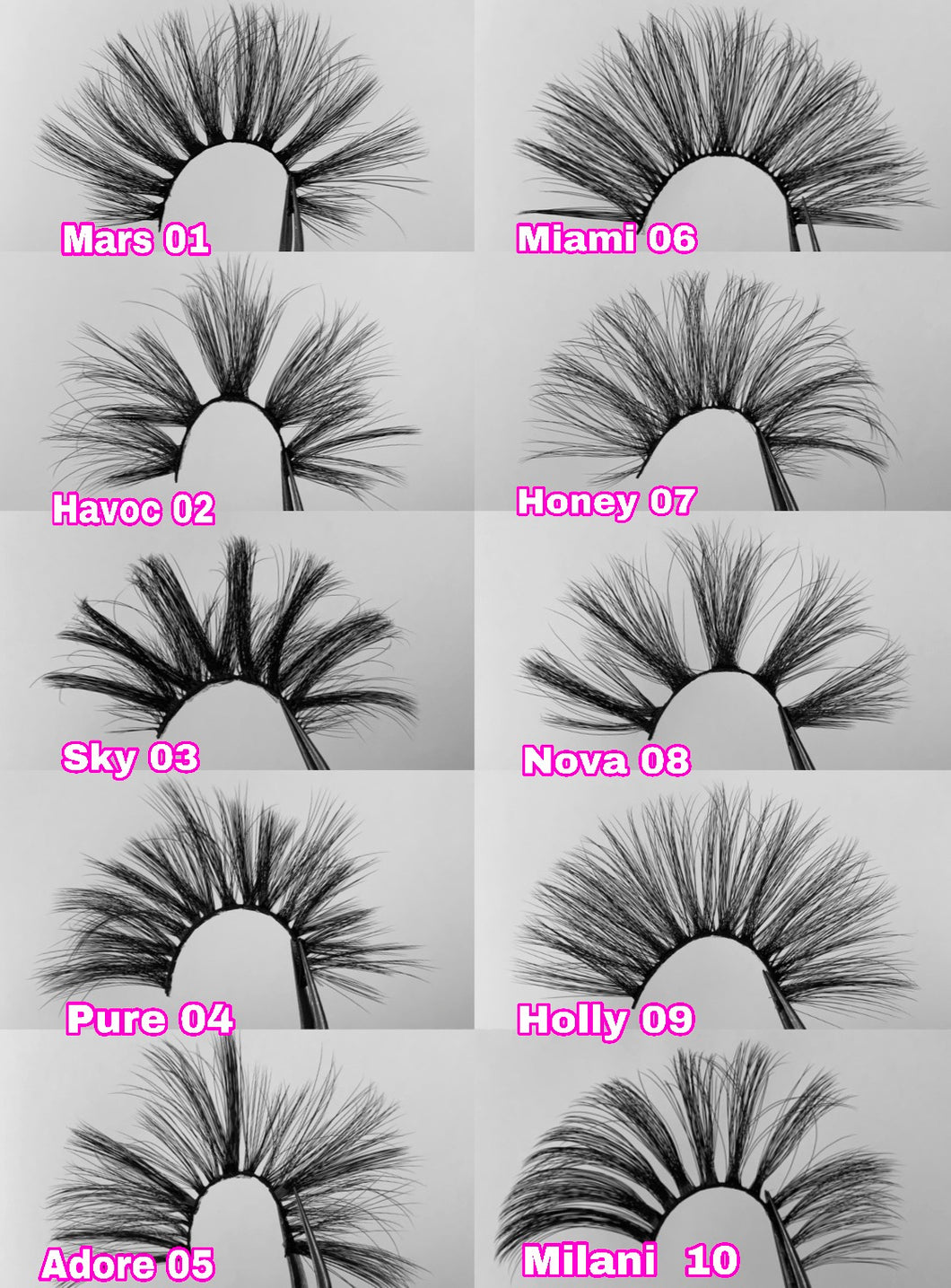 3D FLUFFY MINK EYELASHES (25MM)