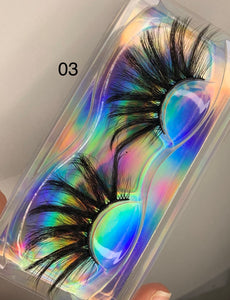 3D FLUFFY MINK EYELASHES (25MM)